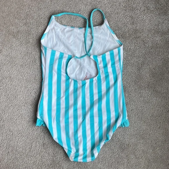 Cat & Jack Striped and Ruffled One-piece - Picture 5 of 6